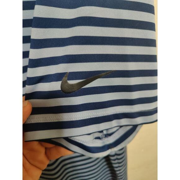 Nike Dri Fit Mens Polo Shirt Size Xtra Large White Black Striped Short Sleeve - Picture 6 of 16